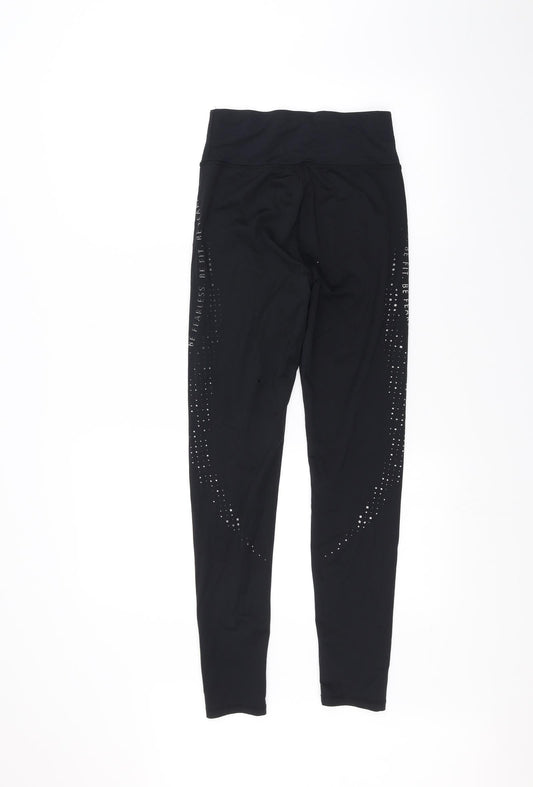 Workout Womens Black Jogger Leggings Size XS L26 in