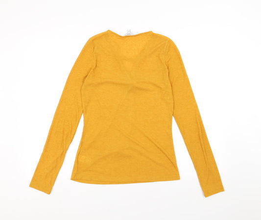 NEXT Womens Yellow Basic T-Shirt Size 10