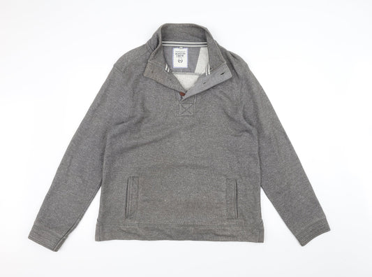 BOSTON CREW Mens Grey Jacket Size M
