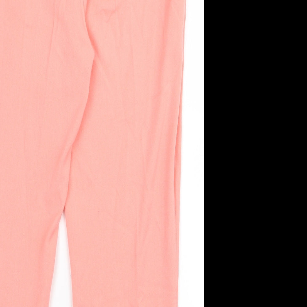 m&s Womens Pink Trousers Size 16 L24 in