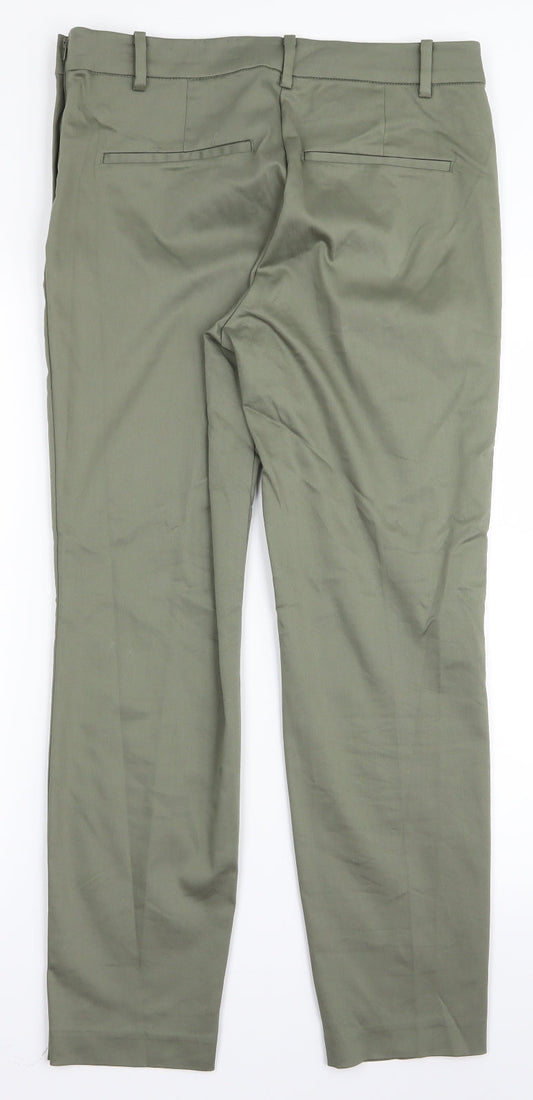 H&M Womens Green Trousers Size 10 L24 in