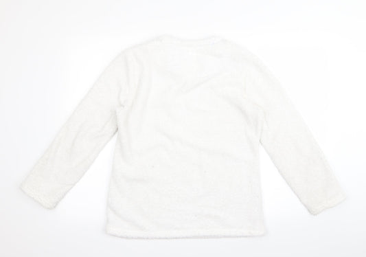 Preworn Womens White Pullover Jumper Size XS