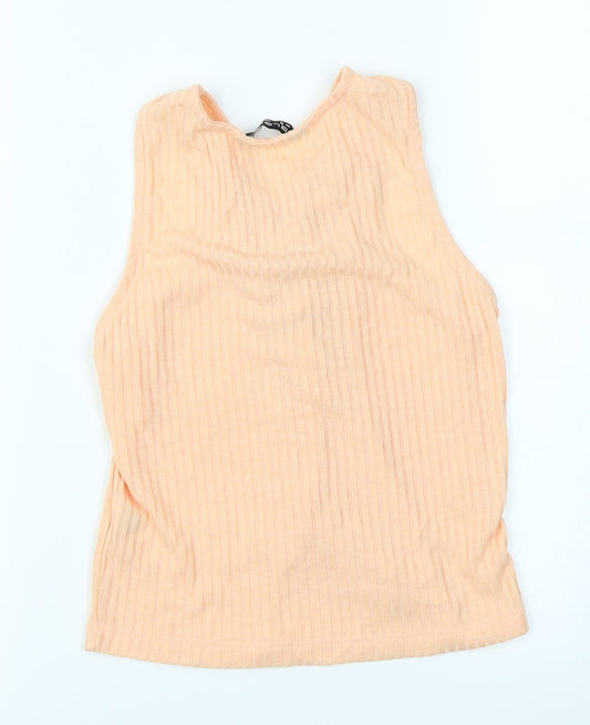 Select Womens Orange Basic Tank Size 6