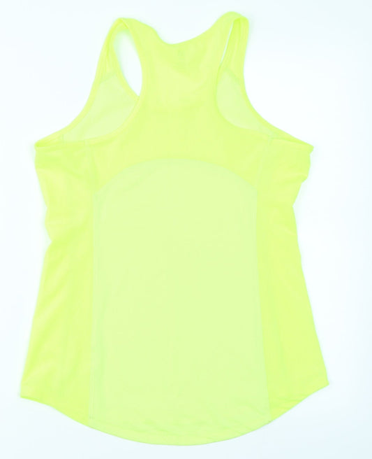 H&M Sport Womens Yellow Basic Tank Size S