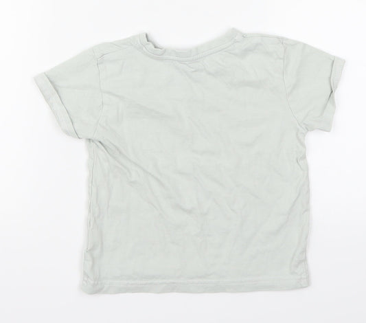 Primark Boys Green Basic T-Shirt Size 3-4 Years - Surfing Legend