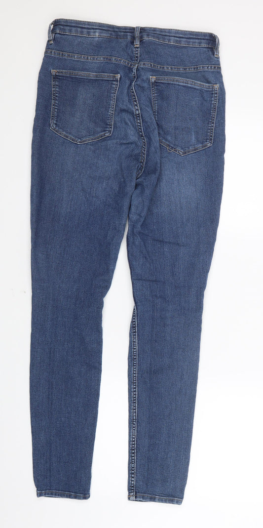Divided by H&M Womens Blue Denim Straight Jeans Size 10 L29 in