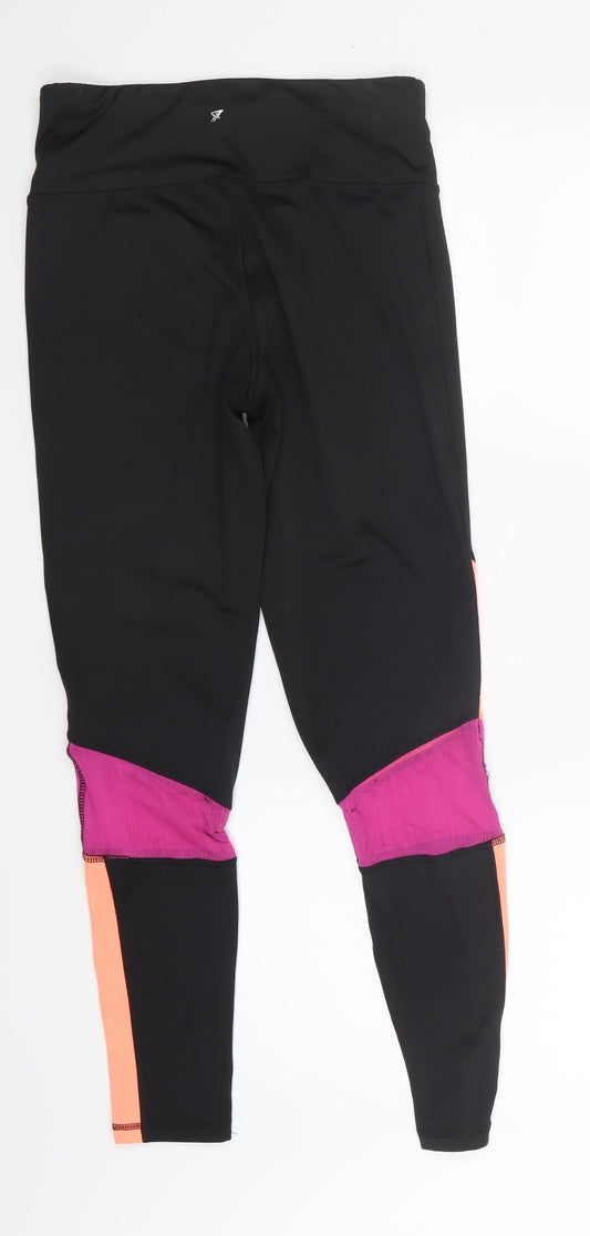 Workout Womens Black Capri Leggings Size 10 L27 in