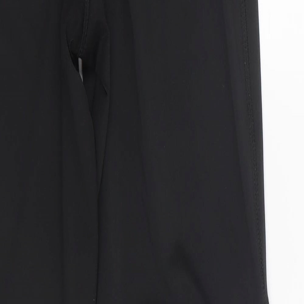 Brand and care label for WorkOut women’s black capri leggings, size UK 10, 27-inch leg