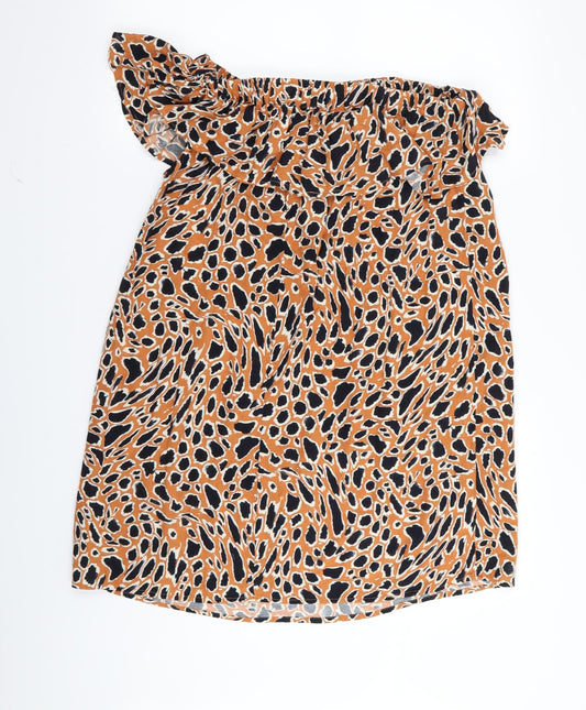 Primark Womens Multicoloured Animal Print A-Line Size 10
