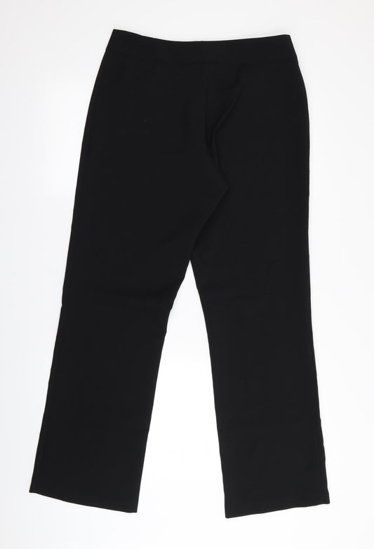 Antonia Bay Womens Black Trousers Size 14 L31 in