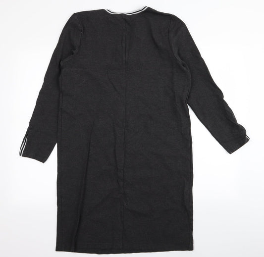 GR nature Womens Grey T-Shirt Dress Size 12