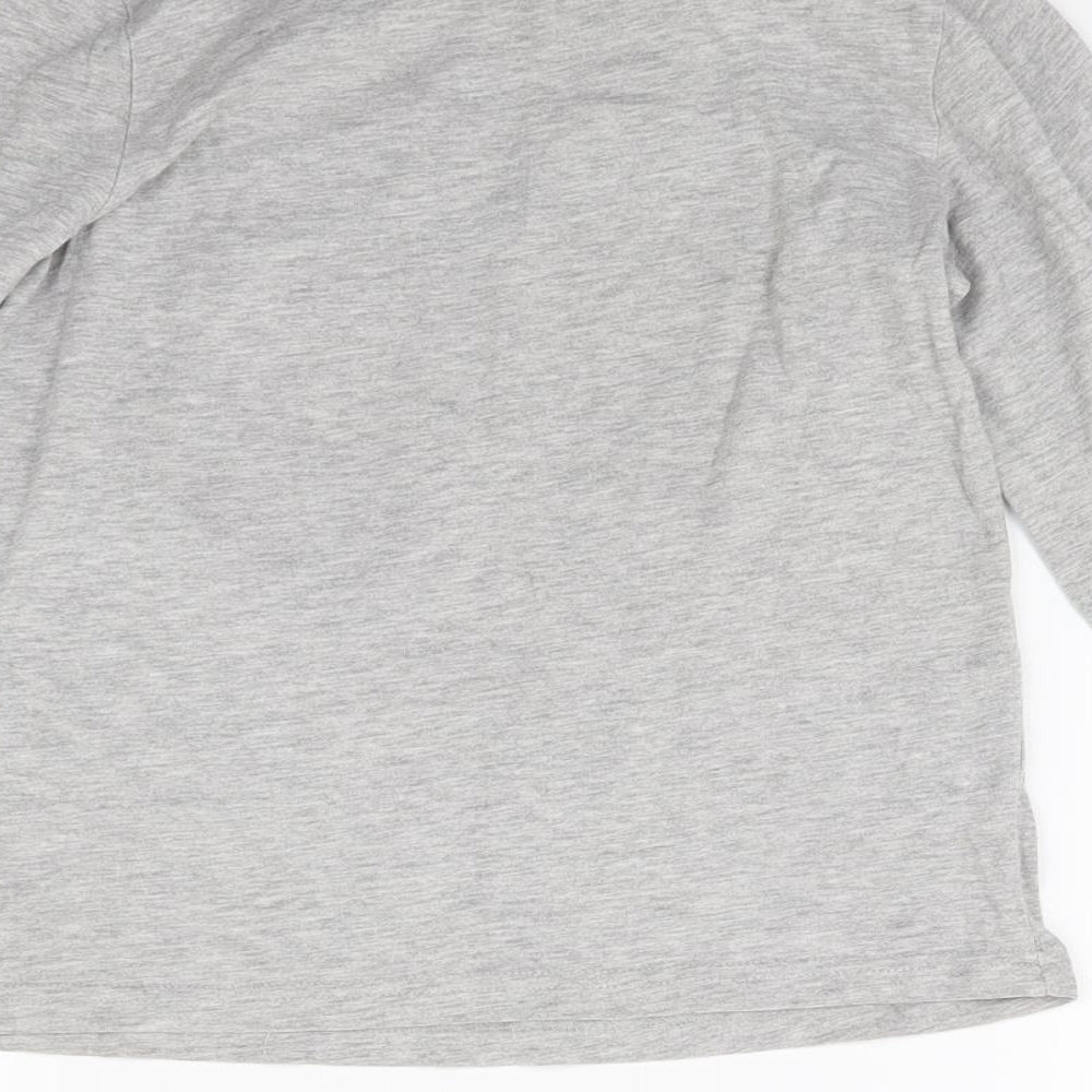 Brand and care label for Brando girls’ grey jersey basic t-shirt, size 7-8, years - littile mix