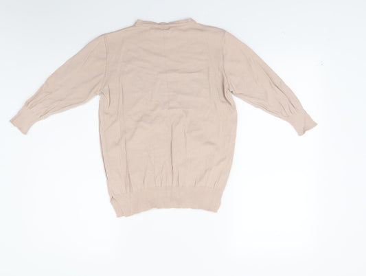 Amy & grace Womens Brown Pullover Jumper Size S