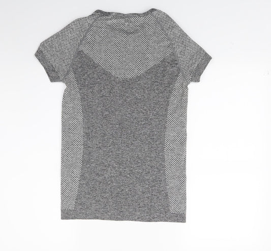 Workout Womens Grey Basic Casual Size 10