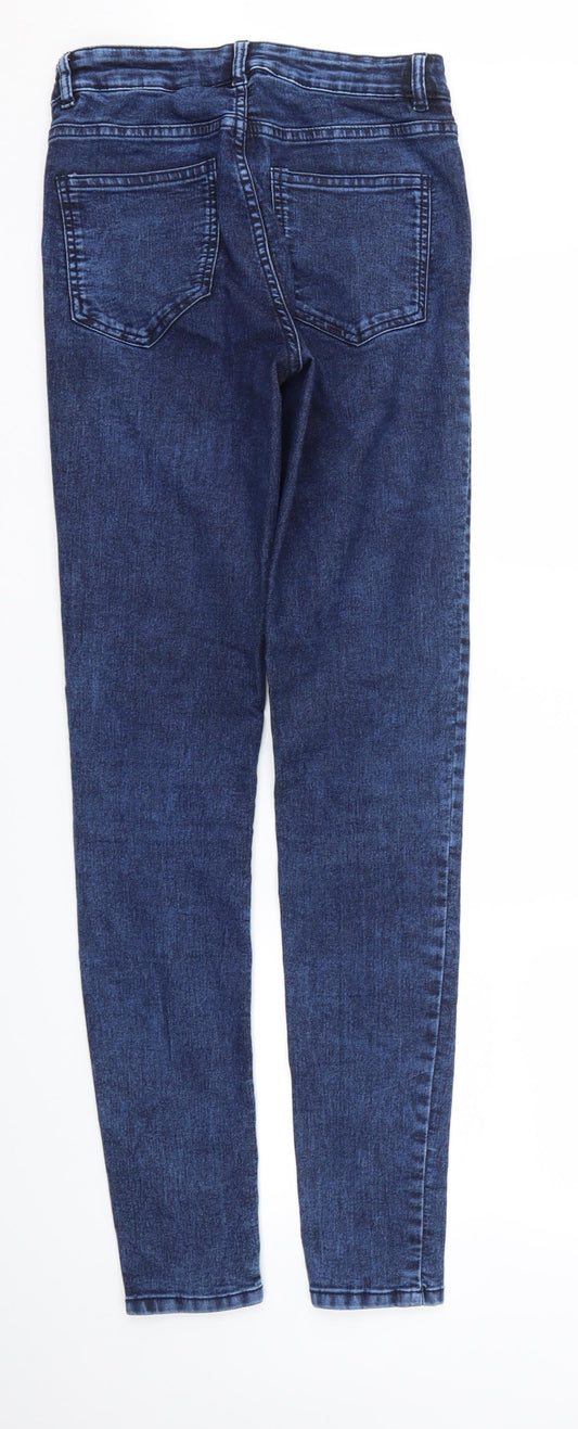 H&M Womens Blue Skinny Jeans Size 10 L32 in
