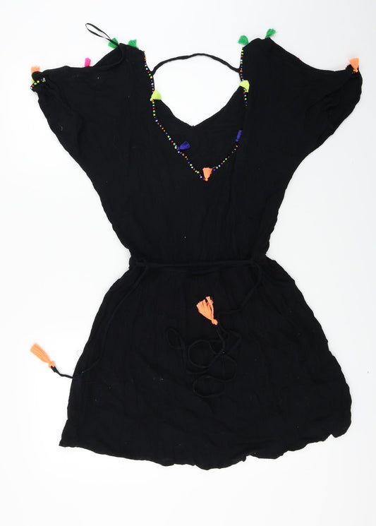 Papaya Womens Black Basic T-Shirt Size S