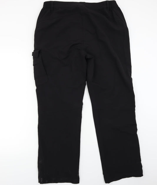 Shamp Womens Black Trousers Size L L27 in
