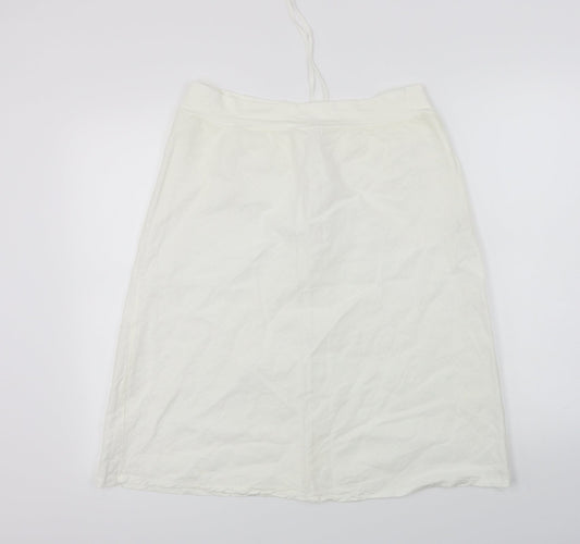 misto Womens Ivory A-Line Skirt Size 2XL