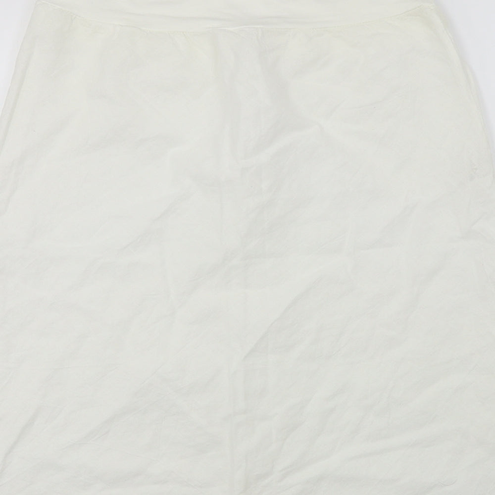 misto Womens Ivory A-Line Skirt Size 2XL