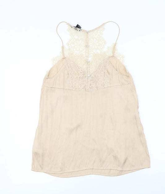 H&M Womens Pink Basic T-Shirt Size 8