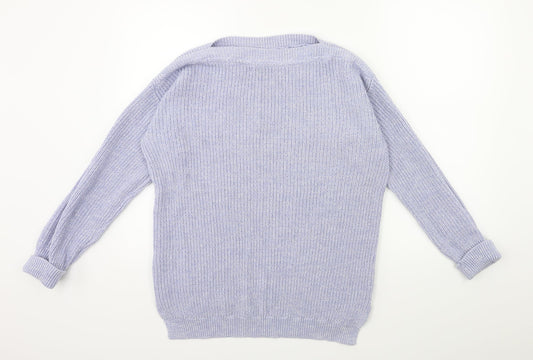 Marks and Spencer Womens Blue Knit Pullover Jumper Size M