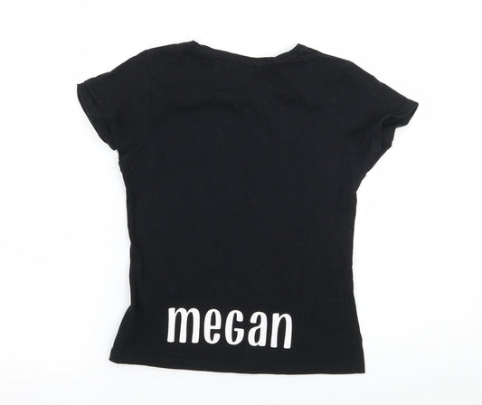 Miss E-vie Girls Black Jersey Basic T-Shirt Size 9-10 Years - Little Mixers