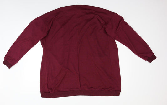 Tango Womens Purple Cardigan Jumper Size L