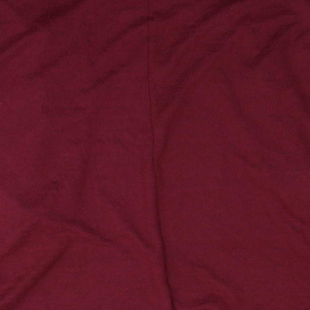 Brand and care label for Tango women’s purple cardigan jumper, size L