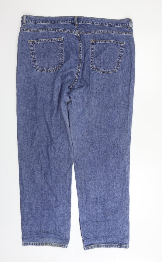 Faded Glory Womens Blue Straight Jeans Size 40 in L30 in