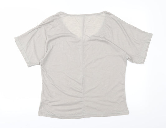 Preworn Womens Grey Basic T-Shirt Size S