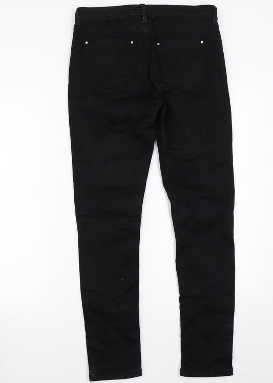 Warehouse Womens Black Straight Jeans Size 30 L29 in