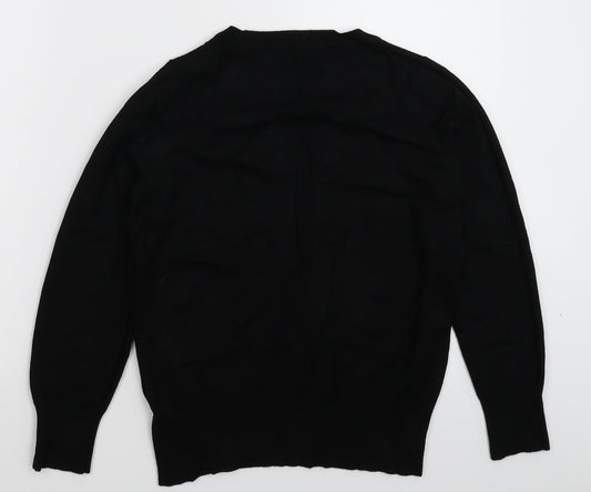 Preworn Womens Black Pullover Jumper Size 10