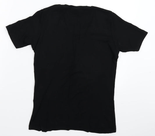 Foxy Womens Black Basic T-Shirt Size M