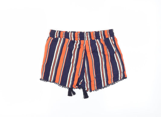 Atmosphere Womens Blue Striped Culotte Shorts Size 8