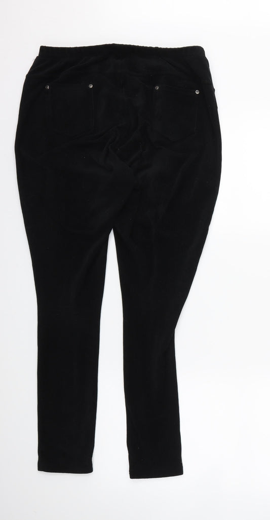with love Womens Black Jegging Trousers Size M L25 in