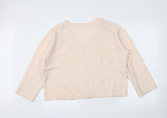 H&M Womens Pink Pullover Jumper Size M