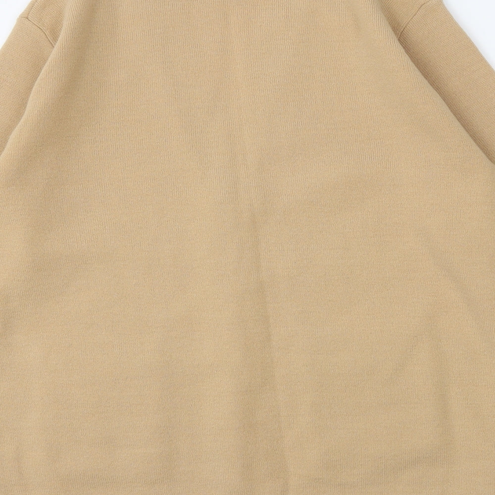 Preworn Womens Beige Cardigan Jumper Size 16