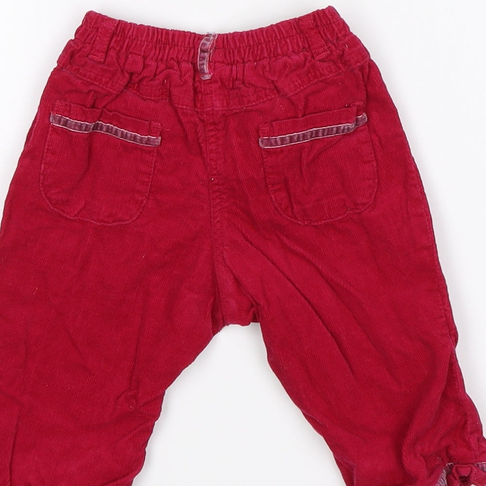 Brand and care label for Next Baby Pink Capri Trousers, size 3-6, Months