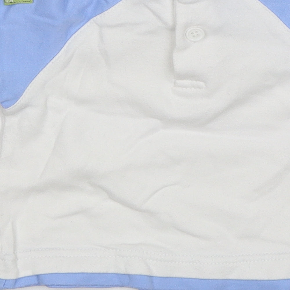 Brand and care label for Babytime Baby White Basic T-Shirt, size 3-6, Months