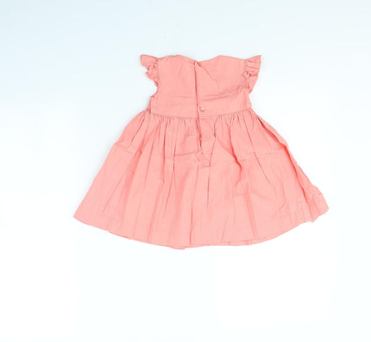 M&Co Girls Pink Fit & Flare Size 12 Months
