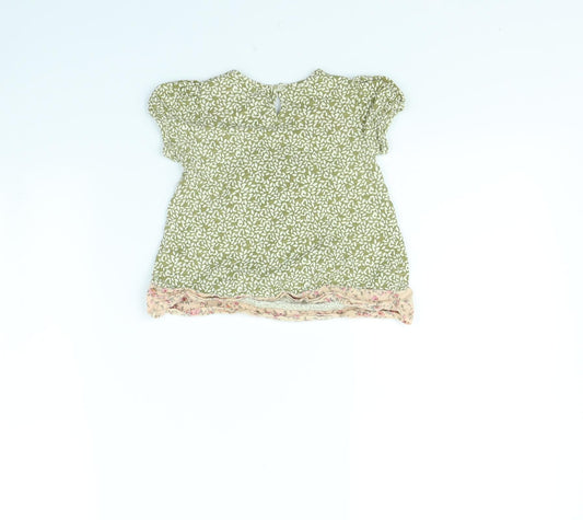 NEXT Girls Green Basic Blouse Size 6-9 Months