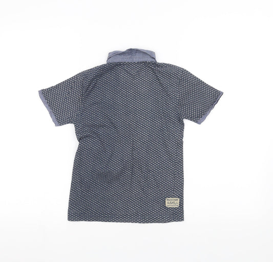 Rebel Girls Blue Basic Polo Size 8-9 Years