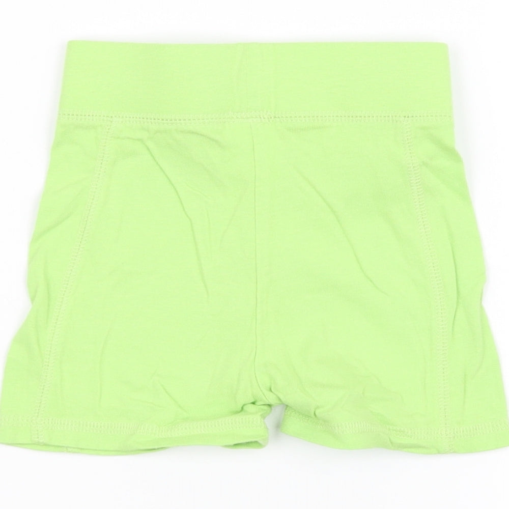 Brand and care label for Next Baby Green Cropped Trousers, size 12-18, Months