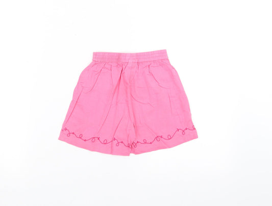 NEXT Girls Pink Cropped Trousers Size 12-18 Months