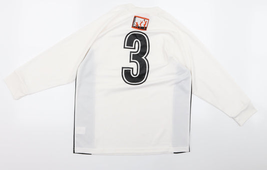Preworn Boys White Pullover Jumper Size M