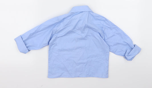 VivaKi Boys Blue Basic Button-Up Size 3 Years