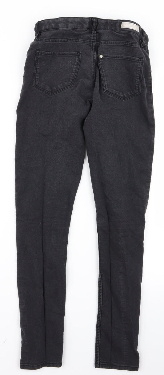Preworn Womens Black Skinny Jeans Size 12 L27 in