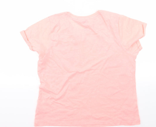 Looney Toons Womens Pink Basic T-Shirt Size M