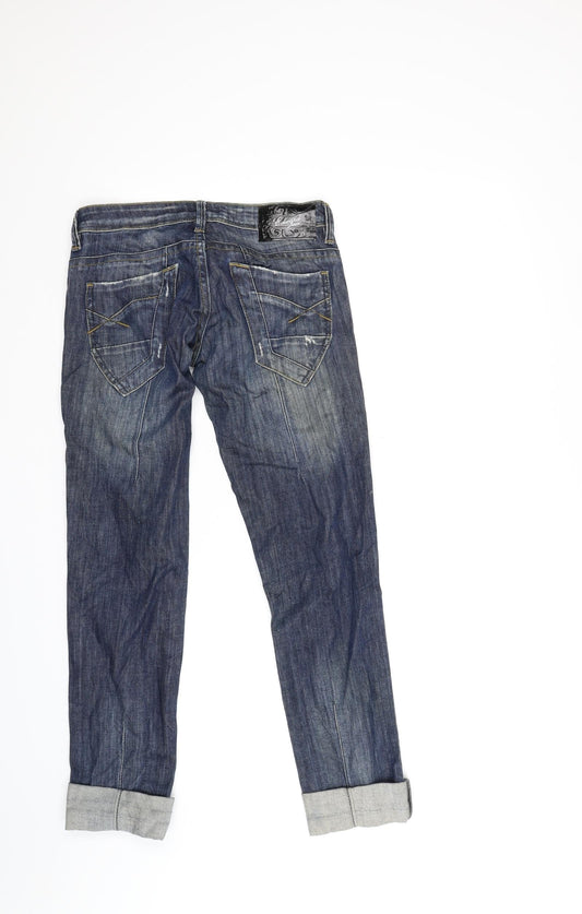 Edward Womens Blue Denim Straight Jeans Size 26 in L28 in