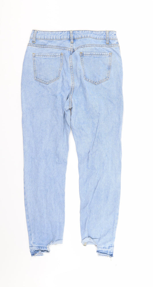 In the Style Womens Blue Denim Straight Jeans Size 10 L27 in